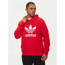 adidas Pulóver Adicolor Classics Trefoil IM4497 Piros Regular Fit
