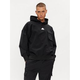 adidas Pulóver City Escape IR5180 Fekete Relaxed Fit