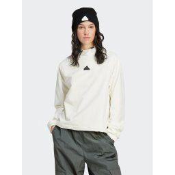 adidas Pulóver City Escape IS3012 Fehér Loose Fit