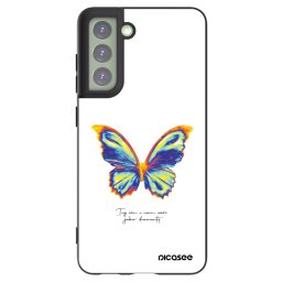 Fekete szilikon tok az alábbi mobiltelefonokra Samsung Galaxy S21 FE 5G - Diamanty White
