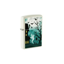 48727 Zippo öngyújtó fehér színben -Halloween