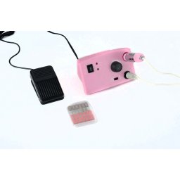 Profi pedálos műköröm csiszológép készlet SilverHome - 402 pink - 35000rpm