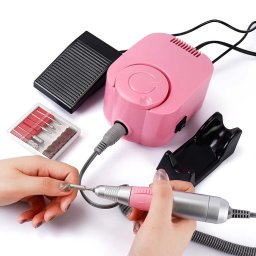 Profi pedálos műköröm csiszológép készlet DM-215 - pink