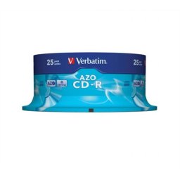 CD-R lemez, Crystal bevonat, AZO, 700MB, 52x, hengeren VERBATIM \DataLife Plus\ [25 db]