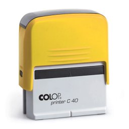 Bélyegző C40 Colop citromsárga ház/fekete párna