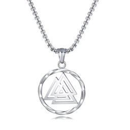 Valknut nemesacél férfi nyaklánc