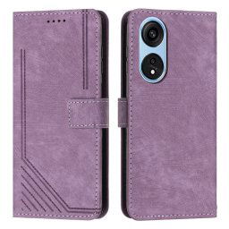 STRIPE Pénztárca tok szíjjal Oppo A98 5G lila