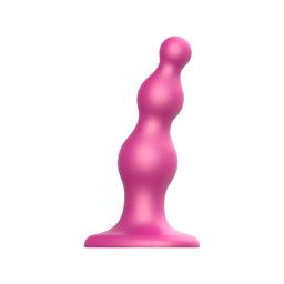 Strap-on-me Beads S - gyöngyös, tapadókorongos dildó (pink)