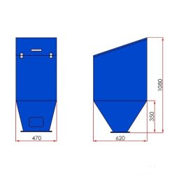 Adagolós kazán égőfej 25-35kW és tartály
