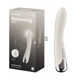 Satisfyer Spinning Vibe 1 - forgó fejes G-pont vibrátor, bézs