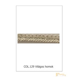 (30 szín) Zsinóros bortni - 15 mm széles 9385/129 Világos homok