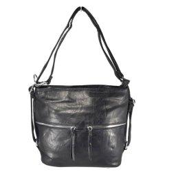 Divatos fekete válltáska oldaltáska YD8877-A