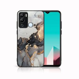 PROTEMIO MY ART Védőburkolat Infinix Hot 12i GREY MARBLE (140) készülékhez