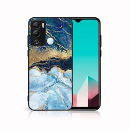 PROTEMIO MY ART Védőburkolat Infinix Hot 12i BLUE MARBLE (141) készülékhez