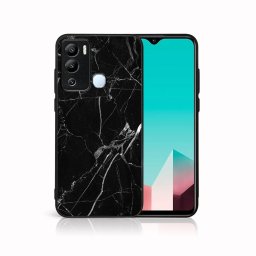 PROTEMIO MY ART Védőburkolat Infinix Hot 12i BLACK MARBLE (142) készülékhez