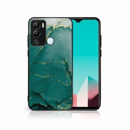 PROTEMIO MY ART Védőburkolat Infinix Hot 12i GREEN MARBLE (145) készülékhez