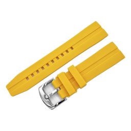 Vostok Europe szilikon óraszíj, sárga 22mm