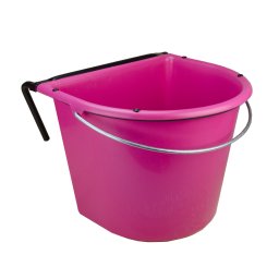 Vplast 15 l etetővályú horoggal fogantyúval rózsaszín istálló állattartás etetés itatástechnológia etetőtálak