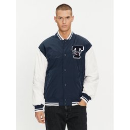 Tommy Jeans Bomber dzseki Colorblock Varsity DM0DM18702 Sötétkék Regular Fit
