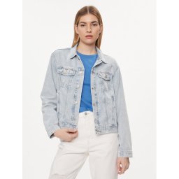 Tommy Jeans Farmer kabát Flag DW0DW18331 Kék Regular Fit