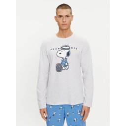 United Colors Of Benetton Pizsama felső 30964M01H Szürke Regular Fit