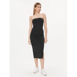 Tommy Jeans Nyári ruha DW0DW17925 Fekete Slim Fit