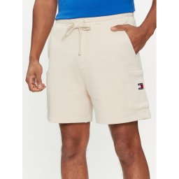 Tommy Jeans Sport rövidnadrág Badge DM0DM18479 Bézs Regular Fit