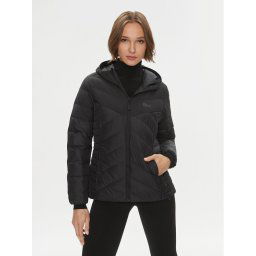 Jack Wolfskin Pehelykabát Tundra Down Hoody 1206642 Fekete Slim Fit