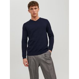 Jack&Jones Sweater 12137194 Sötétkék Regular Fit