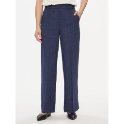 Weekend Max Mara Szövet nadrág Malizia 2415131022 Sötétkék Regular Fit