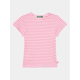 United Colors Of Benetton Póló 3W5BG10D4 Rózsaszín Slim Fit