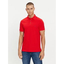 Tommy Hilfiger Pólóing 1985 MW0MW17771 Piros Slim Fit