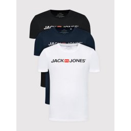 Jack&Jones 3 db póló Corp Logo 12191330 Színes Slim Fit