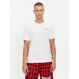 Puma Póló Graphics Pizza 625415 Fehér Regular Fit