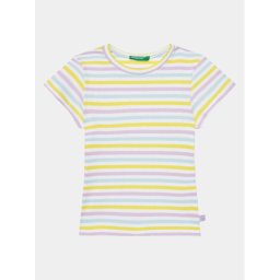 United Colors Of Benetton Póló 3W5BG10D4 Színes Slim Fit
