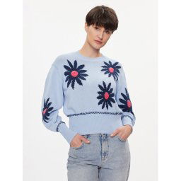 United Colors Of Benetton Sweater 1194E108Y Kék Regular Fit