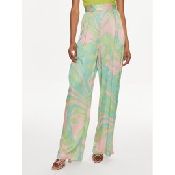 Pinko Szövet nadrág Penati 103123 A1NQ Zöld Wide Leg