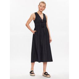 Seafolly Nyári ruha Sunbreak Poplin 54878-DR Fekete Regular Fit
