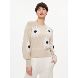 United Colors Of Benetton Sweater 1194E108Y Bézs Regular Fit