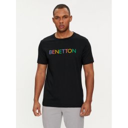 United Colors Of Benetton Póló 3I1XU100A Fekete Regular Fit