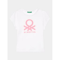 United Colors Of Benetton Póló 3096G10D7 Fehér Regular Fit
