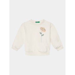 United Colors Of Benetton Pulóver 3BC1G10E7 Ekru Oversize