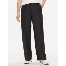 Weekend Max Mara Szövet nadrág Malizia 2415131022 Fekete Regular Fit