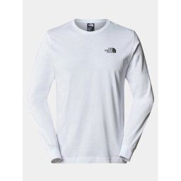 The North Face Hosszú ujjú Easy NF0A87N8 Fehér Regular Fit