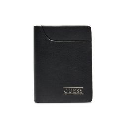 Guess Nagyméretű férfi pénztárca New Boston Slg SMNEBR LEA46 Fekete