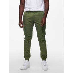 Only & Sons Szövet nadrág 22016687 Zöld Tapered Fit