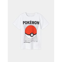 NAME IT Póló POKEMON 13230851 Fehér Regular Fit