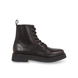 Tommy Jeans Bokacsizma Tjw Lace Up Flat Boot EN0EN02310 Fekete