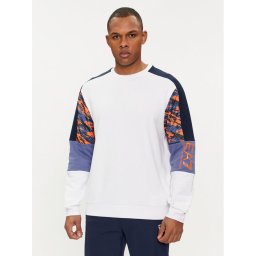 EA7 Emporio Armani Pulóver 3DPM20 PJEQZ 1100 Fehér Regular Fit