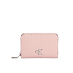 Calvin Klein Jeans Kis női pénztárca Minimal Monogram M Zip Around T K60K611970 Rózsaszín